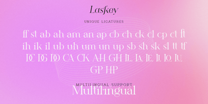 Laskey Font Poster 8