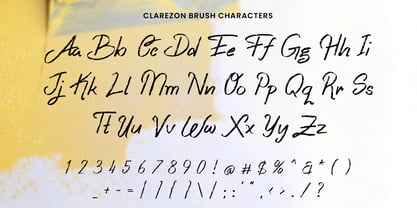 Clarezon Brush Fuente Póster 3