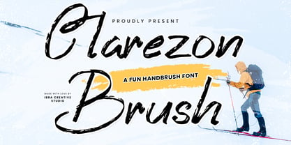 Clarezon Brush Font Poster 1