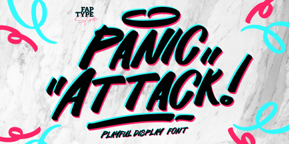 Panic Attack Font Poster 1