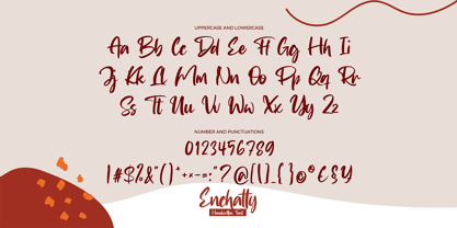 Enchatty Font Poster 6