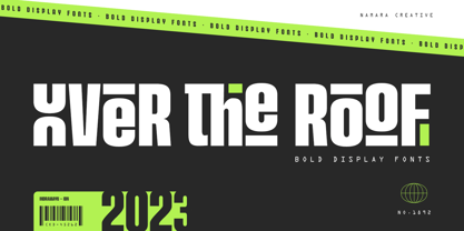 Over The Roof Font Poster 1