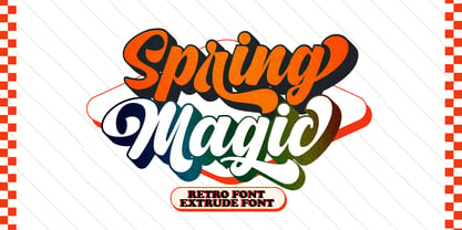 Spring Magic Font Poster 1