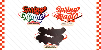 Spring Magic Font Poster 4