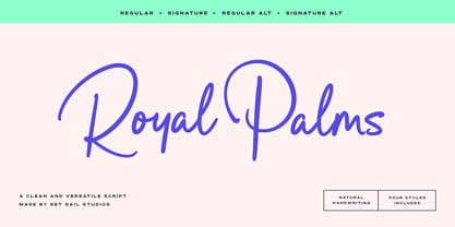 Royal Palms Font Poster 1