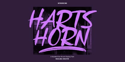 Hartshorn Font Poster 1