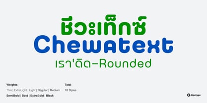 Chewatext Rounded Font Poster 1