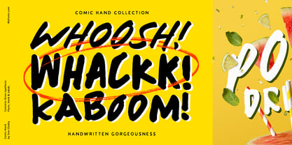Comic Hand Font Poster 2