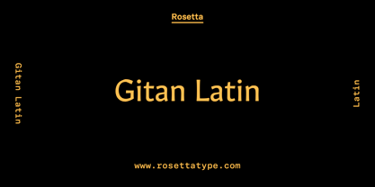 Gitan Latin Font Poster 1