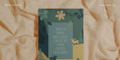 Frosty Xmas Font Poster 11