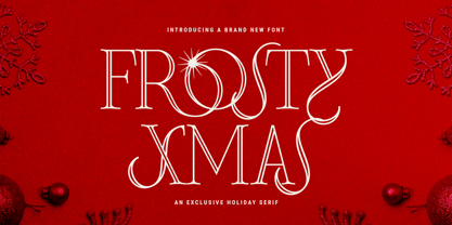Frosty Xmas Fuente Póster 1
