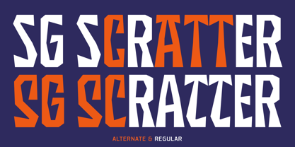 SG Scratter Font Poster 3