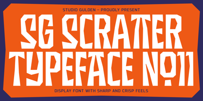SG Scratter Font Poster 1