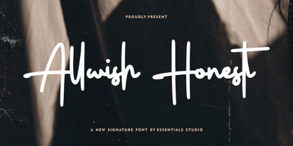 Allwish Honest Font Poster 1