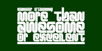 Canger staong Font Poster 4