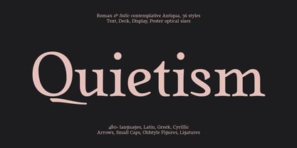 Quietism Font Poster 1