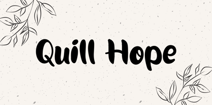 Quill Hope Font Poster 1