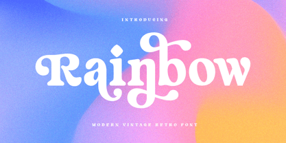 Rainbow Style Font Poster 1