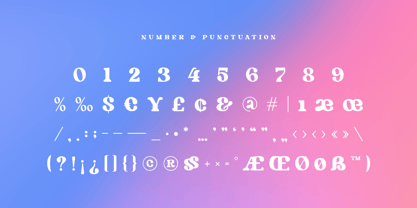 Rainbow Style Font Poster 9