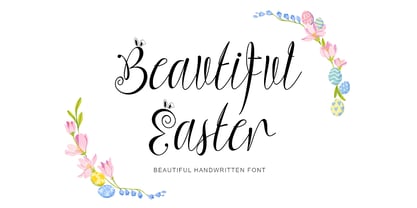 Beautiful Easter Font Poster 1