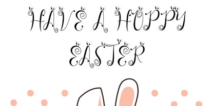 Beautiful Easter Font Poster 3