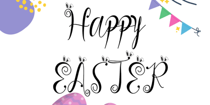 Beautiful Easter Font Poster 2