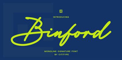 Binford Font Poster 1