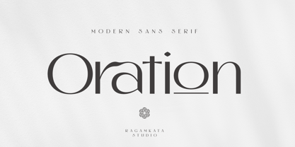 Oration Font Poster 1