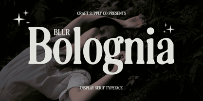 Bolognia Blur Font Poster 1