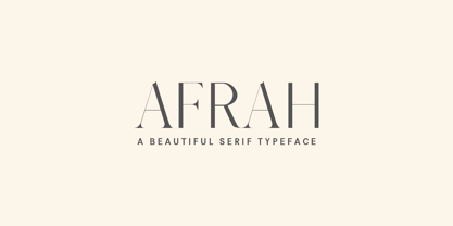 Afrah Font Poster 1