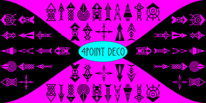 4 Point Deco Font Poster 5