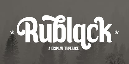 Rublack Font Poster 1