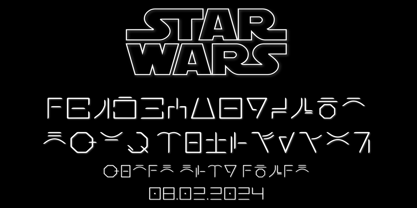 Ongunkan Star Wars Jabba Font Poster 2