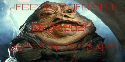 Ongunkan Star Wars Jabba Font Poster 3