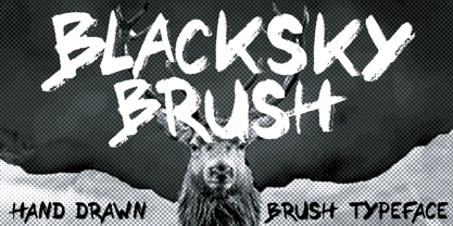 Blacksky Brush Fuente Póster 1