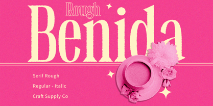 Benida Rough Font Poster 1