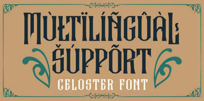 Celoster Font Poster 14