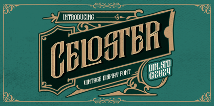 Celoster Font Poster 1