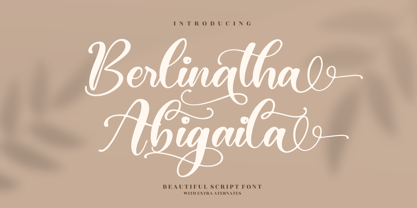 Berlinatha Abigaila Font Poster 1
