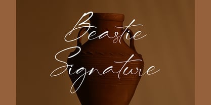 Beastie Signature Font Poster 1