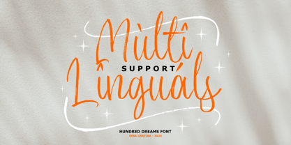 Hundred Dreams Font Poster 5