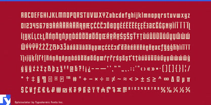 Optoisolator Font Poster 7