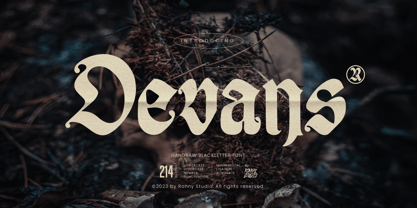 Devans Font Poster 1
