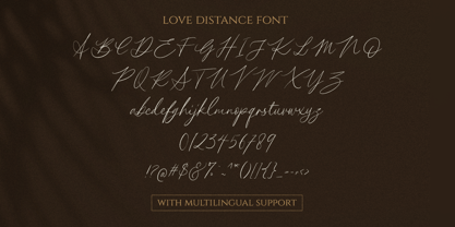 Love Distance Font Poster 5
