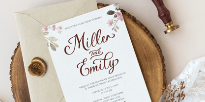 Rustic Wedding Font Poster 2