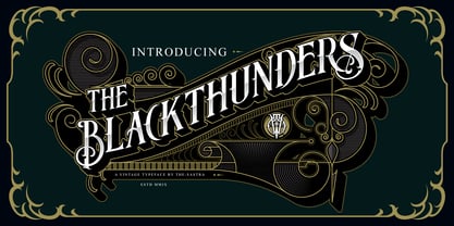 Blackthunders Font Poster 1