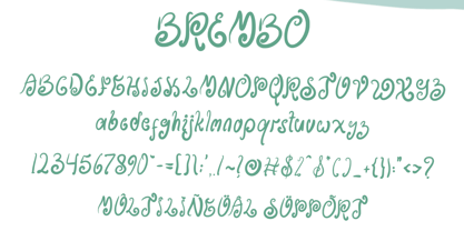 Brembo Font Poster 6