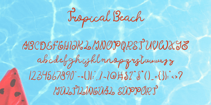 Tropical Beach Font Poster 6