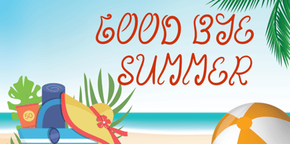 Tropical Beach Font Poster 5