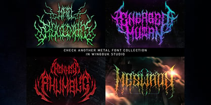 Drumonz Metal Font Poster 3